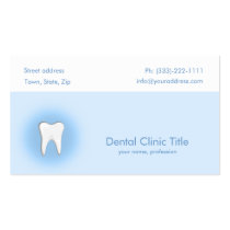 Dental clinic business card business cards