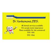 dental clinic business card