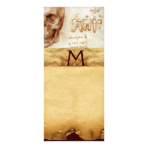 DENTAL CLINIC ,DENTIST MONOGRAM ,Antique Parchment Custom Rack Cards