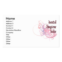 Dental Hygiene Babe Business Card Template
