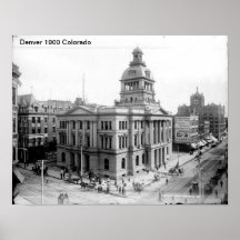 Denver 1900 Colorado Poster