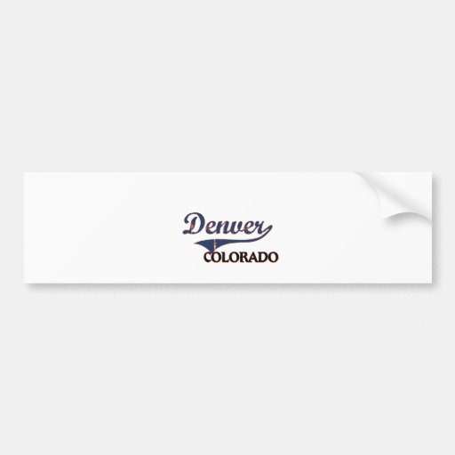 Denver Colorado City Classic Bumper Sticker