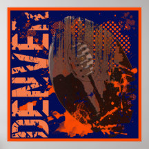 DENVER FOOTBALL ABSTRACT POSTER