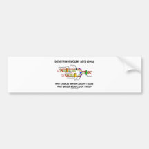 Deoxyribonucelic Acid (DNA) Mendel Darwin Bumper Sticker