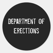 Department of Erections Stickers