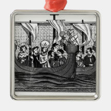 Departure of St. Louis for the Crusade Christmas Tree Ornament