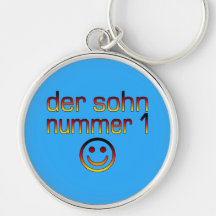 Der Sohn Nummer 1 - Number 1 Son in German Keychain