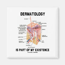 Dermatology Is Part Of My Existence (Skin Layers) Magnets