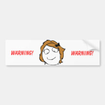 Derpina Troll Bumper Stickers
