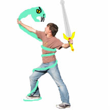 Derrick vs Snake Cut Out