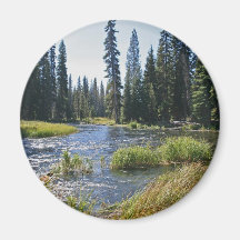 Deschutes River at Little Lava Lake, Oregon Magnets