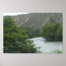 Deschutes River Oil Painting Poster