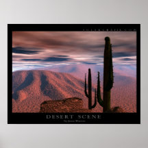 Desert Scene Poster
