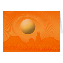 Desert Sun Greeting Cards