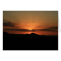 Desert Sunset Card