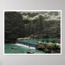 Desert Waterfall Print