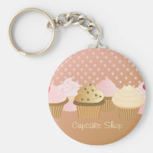 Designer Cupcakes Key Chain