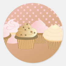 Designer Cupcakes Stickers