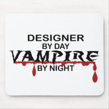 Designer Vampire by Night Mouse Mats
