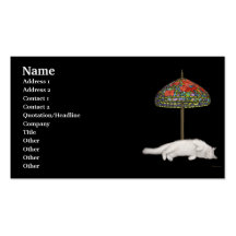 Desktop Sun Lamp Profile Card Business Card Templates