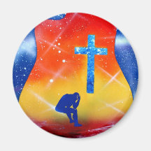 Despair spray paint spraypainting, guitar & cross refrigerator magnets