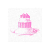 Dessert art print canvas gallery wrap canvas