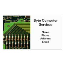 Detail of Computer Motherboard Business Card Template