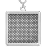 Detailed Carbon Fibre Textured Pendants