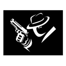 Detective Mobster Postcard 2