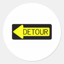 Detour Sticker