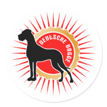 Deutsche Dogge Aufkleber stickers