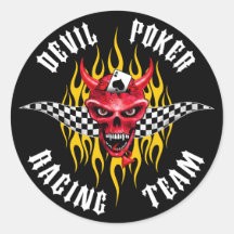 Devil Poker Racing Team Sticker