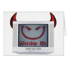 Devil TV Greeting Cards