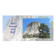 Devils Tower, Wyoming Customized Photo Card