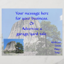 Devils Tower, Wyoming Flyer Design