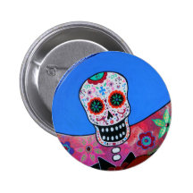 Dia de los Muertos Mariachi Pins