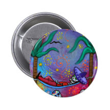 Dia de los Muertos mariachi Siesta by Prisarts Pinback Buttons