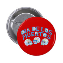 Dia de los Muertos Pins