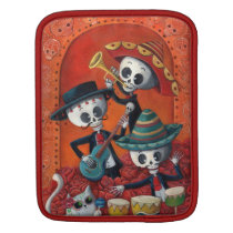 Dia de Muertos Musical Skeleton Band ipad sleeves
