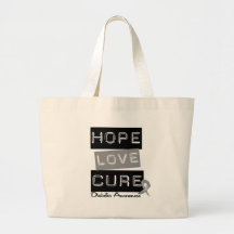 Diabetes Awareness Hope Love Cure Canvas Bag