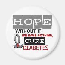 Diabetes HOPE 2 Fridge Magnet