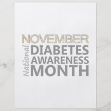 Diabetics November Diabetes Awareness Month Personalised Flyer