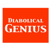 Diabolical Genius Gifts Postcards