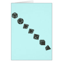 Diagonal Dice (Dark) Card