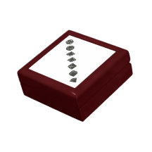 Diagonal Dice (Dark) Keepsake Boxes