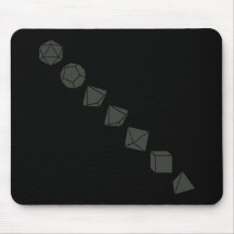 Diagonal Dice (Dark) Mouse Pads