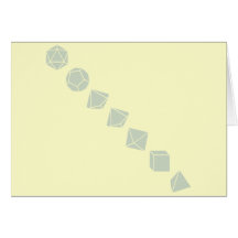 Diagonal Dice (Light) Greeting Card