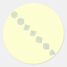 Diagonal Dice (Light) Stickers