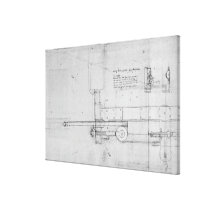 Diagram of a Mechanical Bolt canvas prints