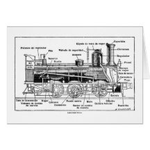 Diagram of Steam Engine Card